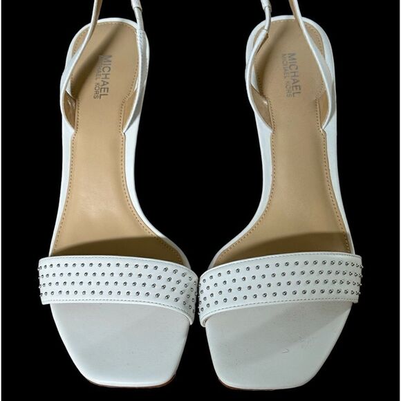 MICHAEL Michael Kors Mila Dress Sandals in the Size 9M in White Color - Picture 14 of 16